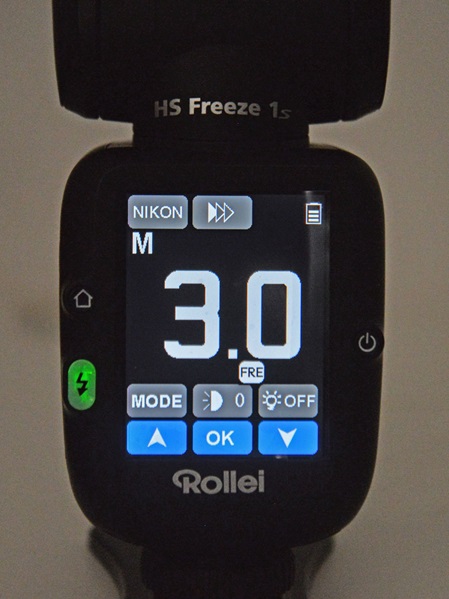 Rollei HS Freeze 1S, touch screen freeze-mode